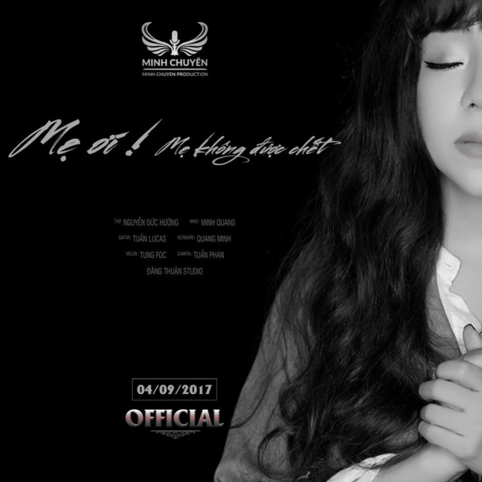 Ảnh b&igrave;a MV mới của ca sĩ Minh Chuy&ecirc;n.