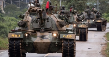 Quân đội Hàn Quốc tập trận rầm rộ sát biên giới Triều Tiên