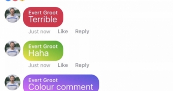 Facebook đang thử nghiệm bình luận có màu, chuẩn bị phát hành chính thức