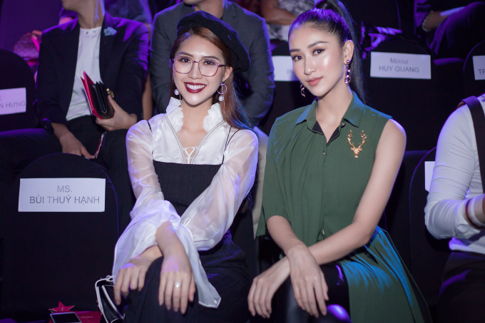 H&agrave; Thu ma mị, Tường Linh c&aacute; t&iacute;nh đi cổ vũ chung kết Vietnam&rsquo;s next top model 2017