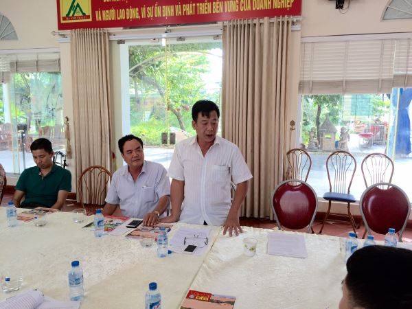 &Ocirc;ng Trần Thanh Sinh Ph&oacute; CT HH VTHHHP tại cuộc họp.
