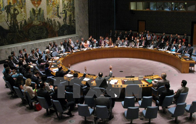 Phi&ecirc;n họp của Hội đồng Bảo an Li&ecirc;n hợp quốc về vấn đề Syria, ng&agrave;y 14/7/2014. (Ảnh: Tư liệu TTXVN)
