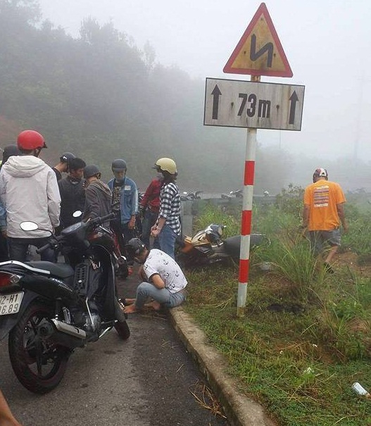 Hiện trường vụ tai nạn. Ảnh: Le Phuoc Chin.