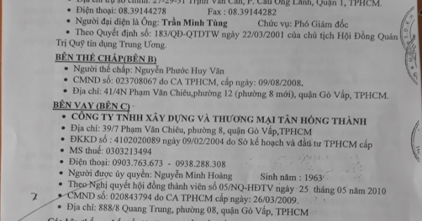 Kỳ 2- Ngân hàng HTX Việt Nam nhận thế chấp tài sản đã được bán: Ngân hàng bao che sai phạm, biến dân thành con nợ?