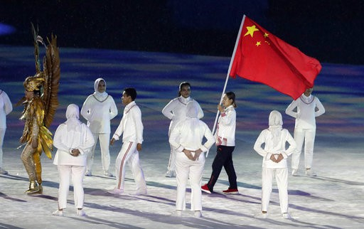 Đo&agrave;n thể thao Trung Quốc đứng đầu Asiad với th&agrave;nh t&iacute;ch 132 huy chương v&agrave;ng, 92 huy chương bạc v&agrave; 65 huy chương đồng