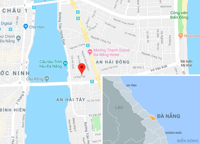 Đường L&yacute; Nam Đế - nơi TP Đ&agrave; Nẵng chọn để x&acirc;y dựng Phố chợ đ&ecirc;m. Ảnh:&nbsp;Google Maps.