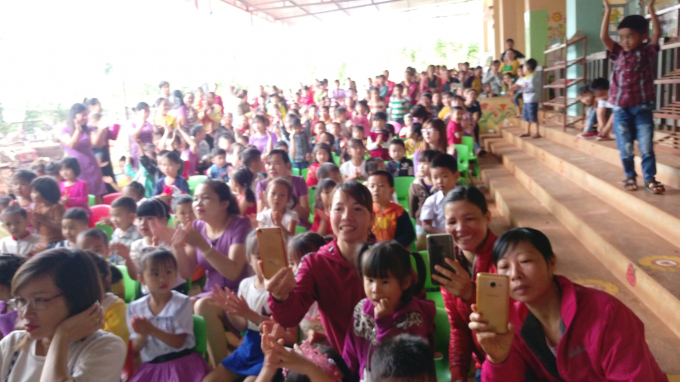 Học sinh trường Mầm Non Hoa Mai, x&atilde; Thuận Hạnh, huyện Đắk Song, Đắk N&ocirc;ng