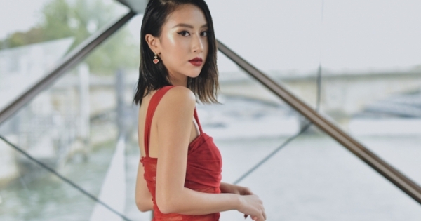Quỳnh Anh Shyn bất ngờ xuất hiện tại hàng ghế đầu trong show thời trang nội địa Việt tại Pháp
