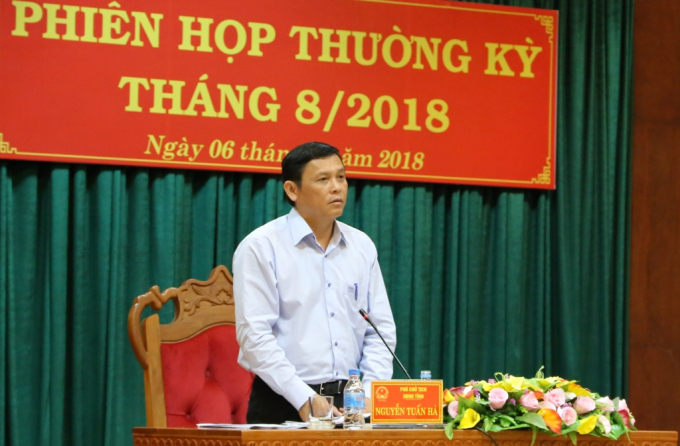 Ph&oacute; Chủ tịch UBND tỉnh Nguyễn Tuấn H&agrave; ph&aacute;t biểu tại phi&ecirc;n họp. (Ảnh: Báo Đắk Lắk Đi&ecirc;̣n tử)