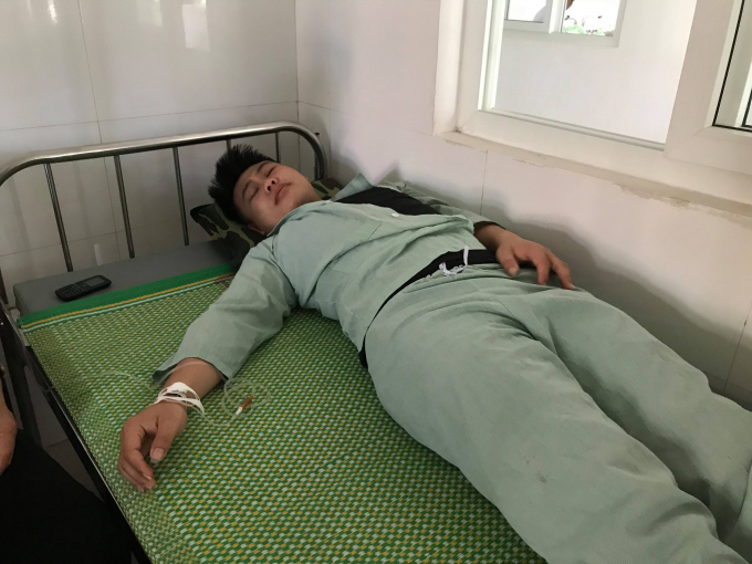 Hiện anh Chung đang phải tiếp tục điều trị tại bệnh viện Qu&acirc;n y 4.