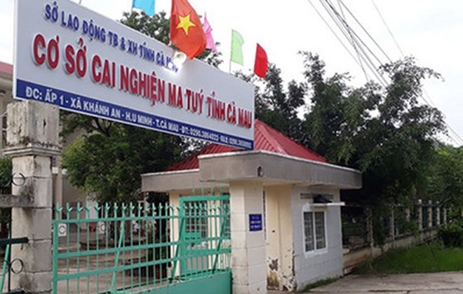 Cơ sở cai nghiện ma t&uacute;y tỉnh C&agrave; Mau đ&oacute;ng tại huyện U Minh. Ảnh: A.X.