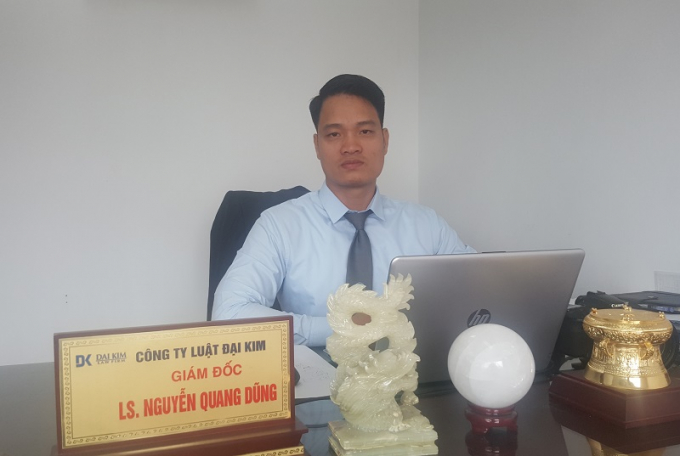 Luật sư Nguyễn Quang Dũng đưa ra quan điểm về sự việc.