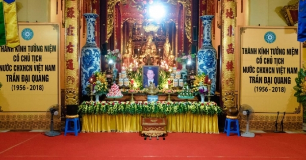 Giáo hội Phật giáo Việt Nam tưởng niệm cố Chủ tịch nước Trần Đại Quang tại chùa Quán Sứ