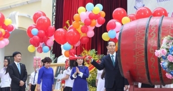 Ngôi trường cuối cùng cố Chủ tịch nước Trần Đại Quang đánh trống khai giảng