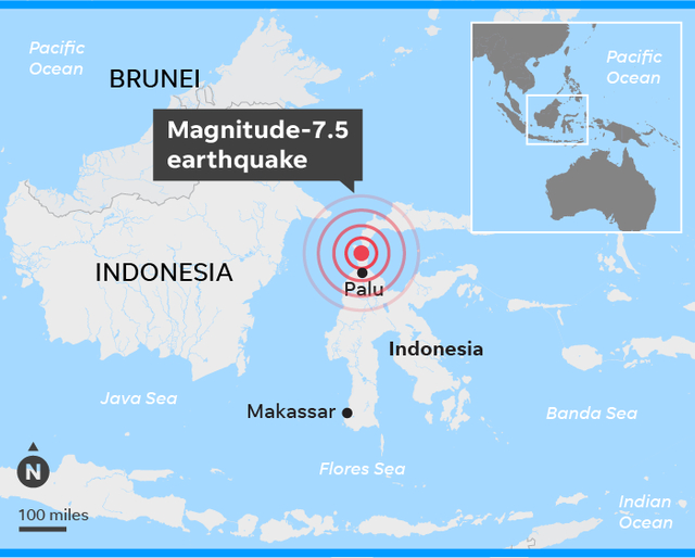 Indonesia l&agrave; nơi thường xảy ra c&aacute;c trận động đất do nằm tr&ecirc;n