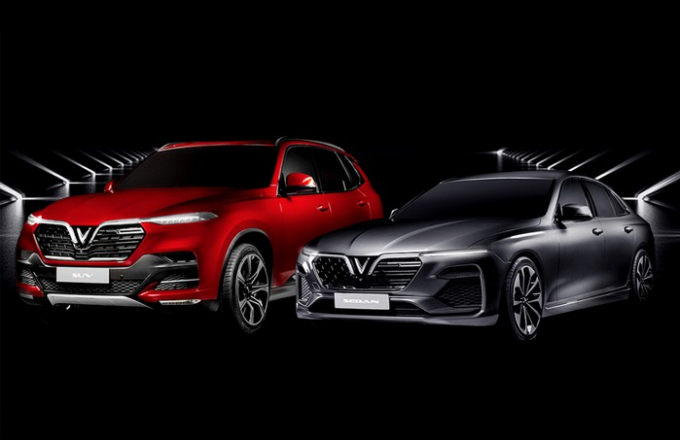 Hai mẫu xe Vinfast sẽ ra mắt tại triển l&atilde;m Paris Motor Show 2018. Ảnh: Vinfast.