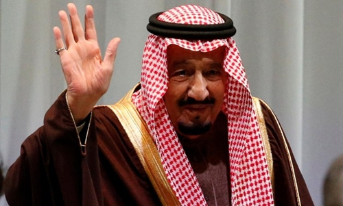 Quốc vương Arab Saudi Salman bin Abdulaziz Al Saud dự một diễn đ&agrave;n tại Nhật th&aacute;ng 3/2017. Ảnh:&nbsp;Reuters.