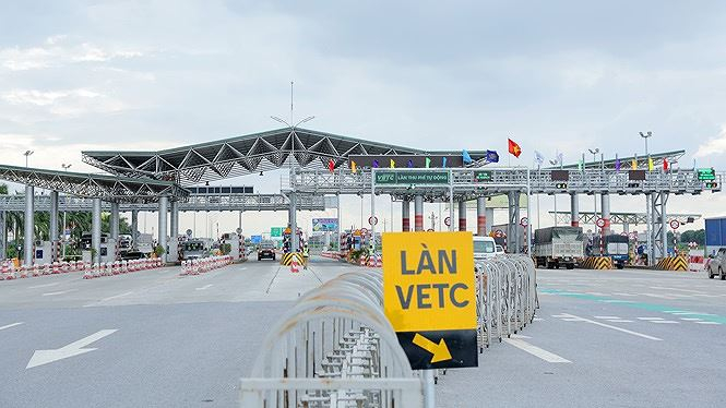 Làn ETC trên Dự án BOT Hà Nội - Bắc Giang