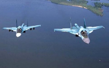 Cú va chạm lần 2 khiến buồng lái Su-34 vỡ nát
