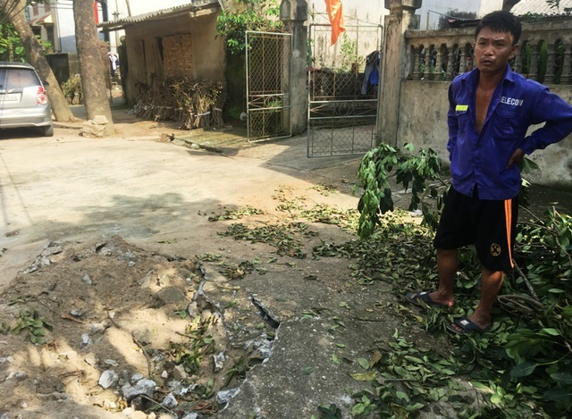 Thêm một tiếng nổ lớn trong lòng đất xuất hiện tại khu vực thôn Thượng, xã Vĩnh Yên, huyện Vĩnh Lộc.