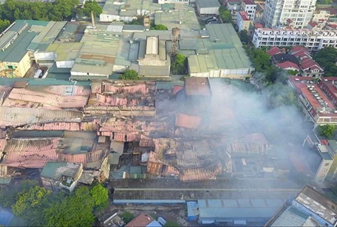 Hiện trạng khu nhà máy Rạng Đông sau khi cháy