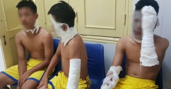 Chùm bóng bay phát nổ khiến nhiều người của CLB Sông Lam Nghệ An nhập viện