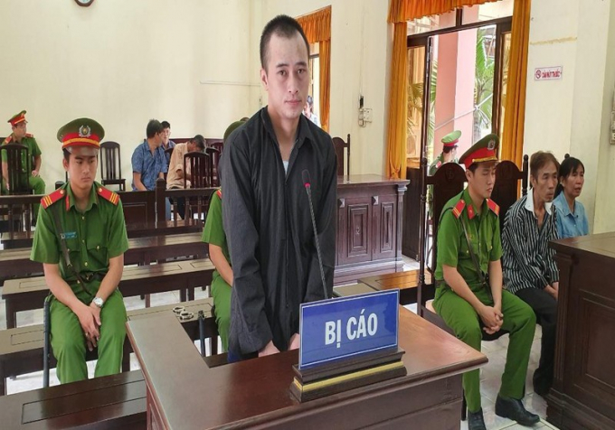 Bị cáo Nguyễn Văn Phương tại phiên tòa