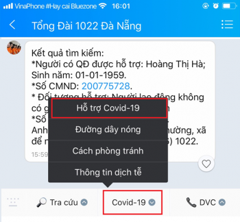Cách tra cứu thông tin hỗ trợ người dân Đà Nẵng gặp khó khăn do dịch Covid-19