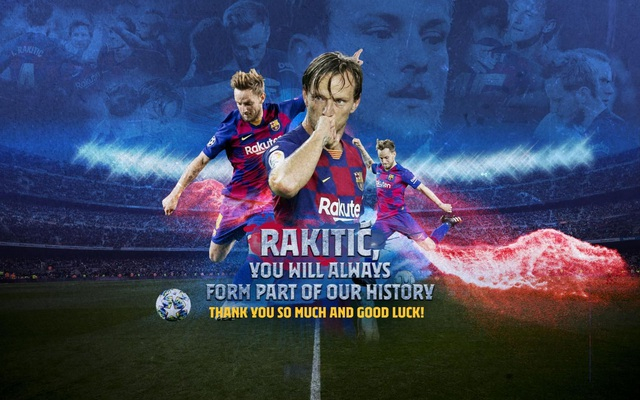 Barcelona lên tiếng cảm ơn đóng góp của Ivan Rakitic