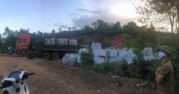Kết luận chính thức về 60 tấn chất thải đổ trộm ở Thanh Hóa