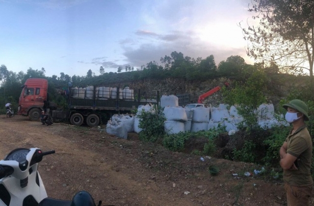 Kết luận chính thức về 60 tấn chất thải đổ trộm ở Thanh Hóa