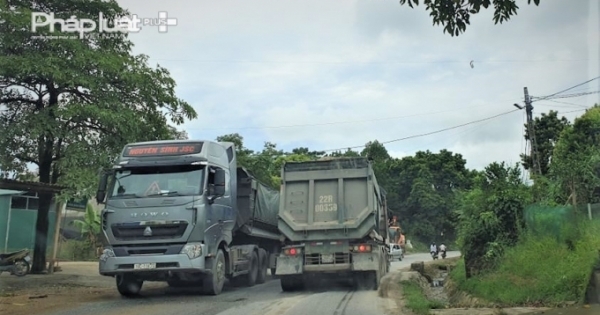 Phú Thọ: Tiếp tục xuất hiện xe có dấu hiệu quá tải trên Quốc lộ 70