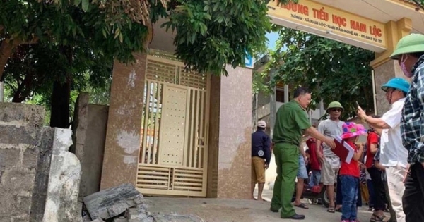 Hé lộ nguyên nhân vụ tường sập khiến học sinh lớp 5 tử vong ở Nghệ An