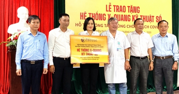 Tập đoàn T&T Group trao tặng hệ thống X-Quang kỹ thuật số hỗ trợ cho huyện Thăng Bình phòng chống dịch COVID-19