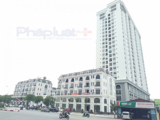 Toàn cảnh dự án nhìn từ phố Sài Đồng.