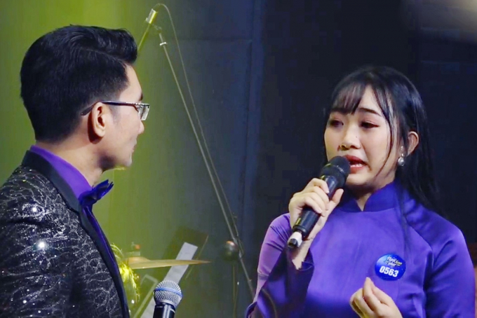Thí sinh Nguyễn Dịu Kiên bật khóc khi chia sẻ về ca khúc dự thi