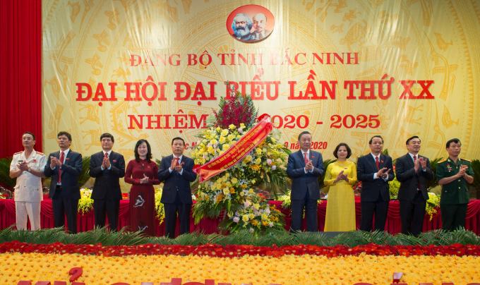 Lãnh đạo Đảng, nhà  nước dự đại hội đảng bộ tỉnh Bắc Ninh.