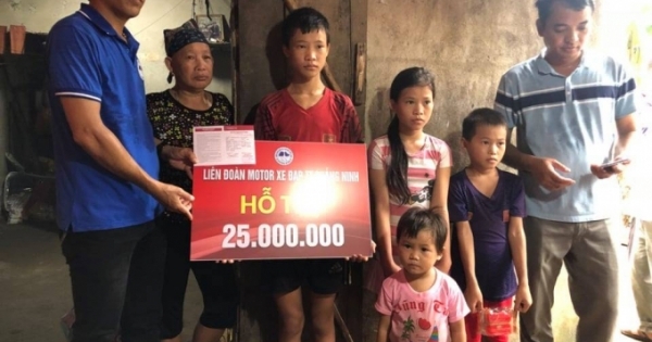 Quảng Ninh: Tặng sổ tiết kiệm cho 4 cháu nhỏ có bố mẹ bị lũ cuốn thiệt mạng