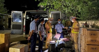 Lạng Sơn: Bắt giữ xe vận chuyển số lượng lớn hàng nhập lậu "khủng"