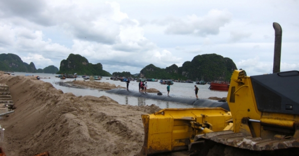 Quảng Ninh: Dự án cải tạo, chỉnh trang mở rộng đường bao biển Hạ Long sử dụng 8.126 m3 cát lậu