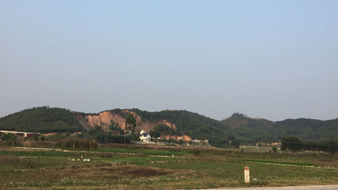 Dự án sân golf và nghỉ dưỡng Bắc Giang sẽ được triển khai xây dựng trên các dãy núi thuộc xã Yên Sơn, Khám Lạng và Chu Điện (Lục Nam). Ảnh Đỗ Thành Nam