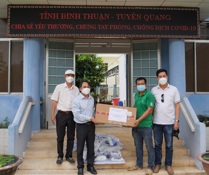 Đây là một phần hỗ trợ từ Đảng bộ, chính quyền và nhân dân Tuyên Quang nhằm giúp đỡ tỉnh Bình Thuận trong công tác phòng, chống dịch Covid-19.