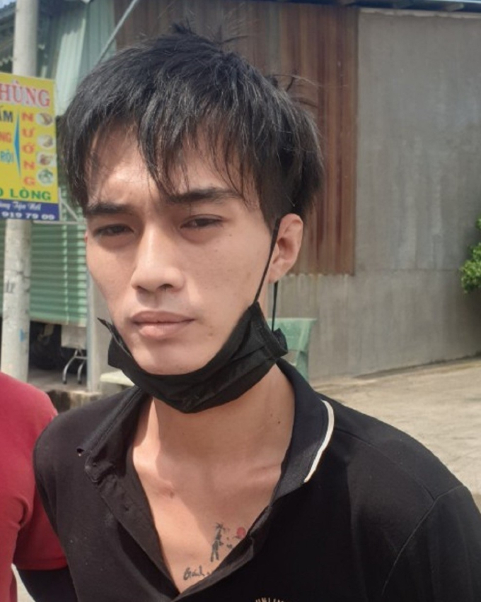 Đối tượng Nguyễn Vũ Linh tại thời điểm bị bắt giữ.