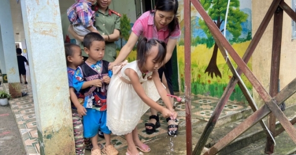 Lào Cai: Đưa vào hoạt động mô hình “Nước sạch cùng em đến trường” tại huyện Bảo Thắng