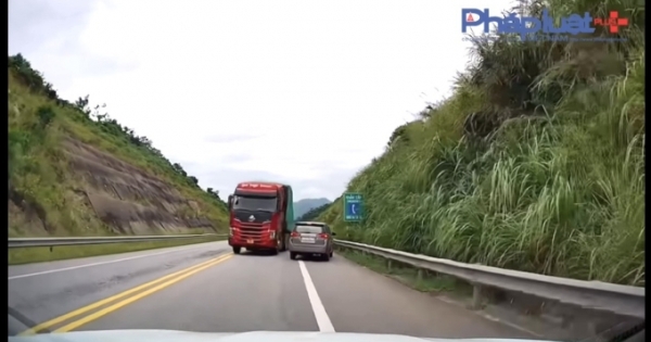 Vụ xe container lấn làn, vượt ẩu trên cao tốc Nội Bài – Lào Cai, tài xế nói gì?