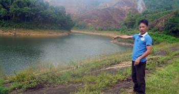 Mực nước hồ Đèo Lai xuống thấp kỷ lục, hàng trăm hộ dân “khát” nước