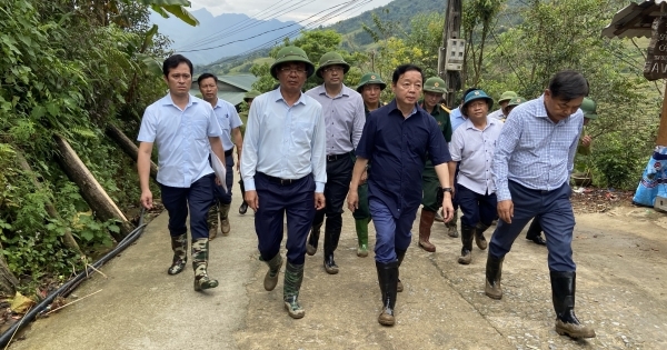 Phó Thủ tướng Trần Hồng Hà lên Lào Cai trực tiếp chỉ đạo khắc phục hậu quả lũ ống