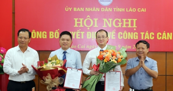 UBND tỉnh Lào Cai công bố các quyết định về công tác cán bộ