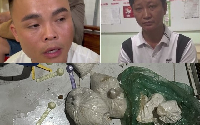 Công an huyện Yên Thành bắt giữ 02 đối tượng, thu giữ 13kg ma túy ketamin