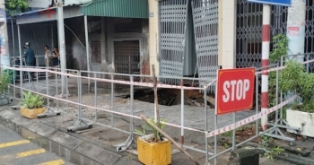 Quảng Ninh: Xuất hiện "hố tử thần" sau cơn mưa
